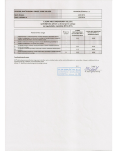 Cjenik za nestandardne usluge – OPSKRBA